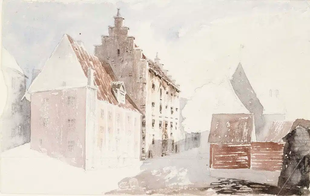 Katu vanhassa kaupungissa Albert Edelfelt