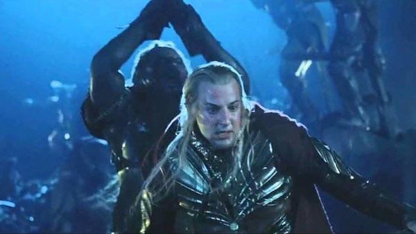 Haldir is killed at the Battle of Helm's Deep in Peter Jackson's The Two Towers